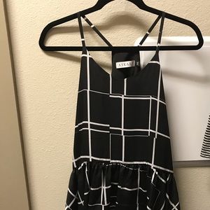 Boutique Black and White Tank